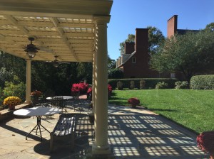 Pergola outside the DuBose House