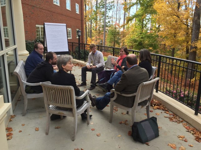 Teams working on their projects at SCI 2014