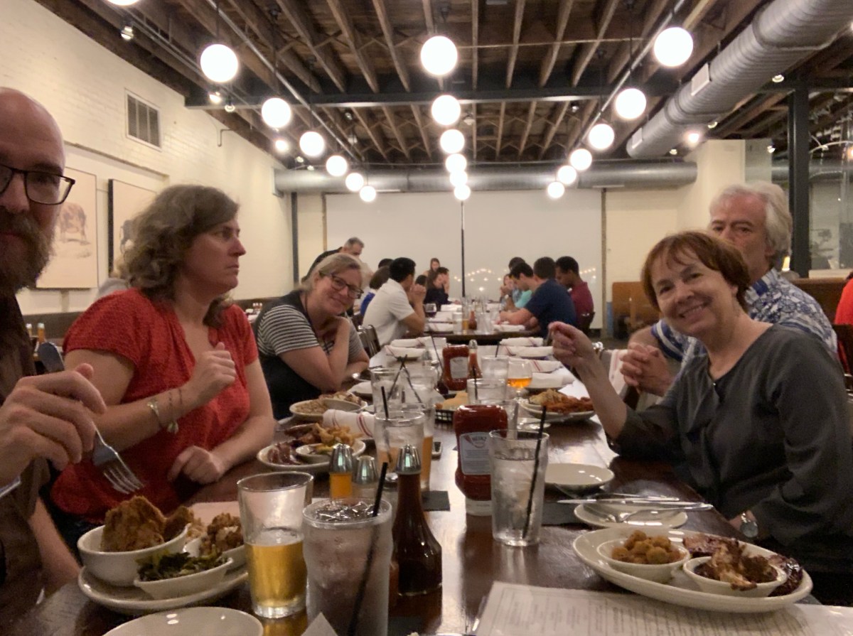 Photo of dinner at the Pit in Durham